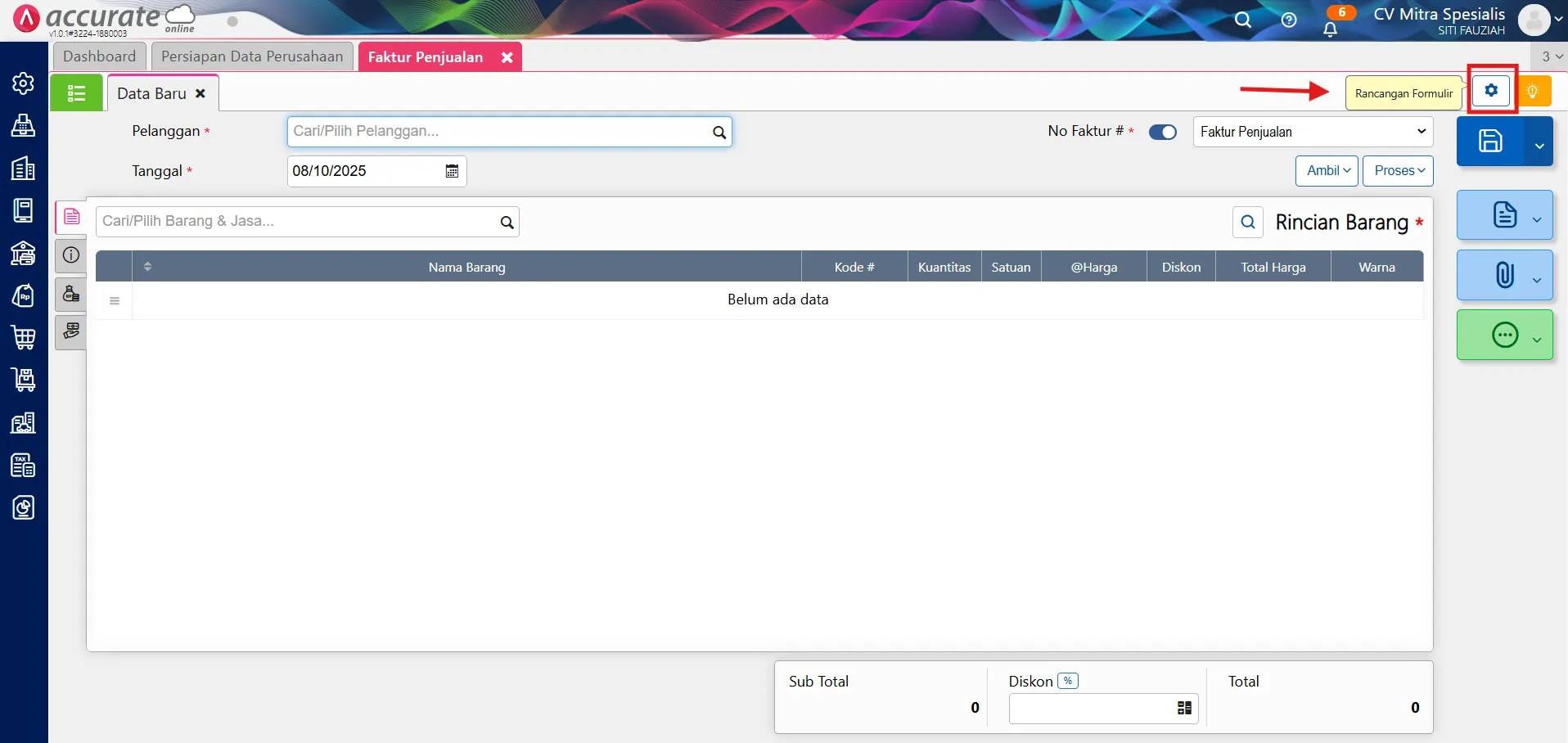 menggunakan fitur kategori keuangan